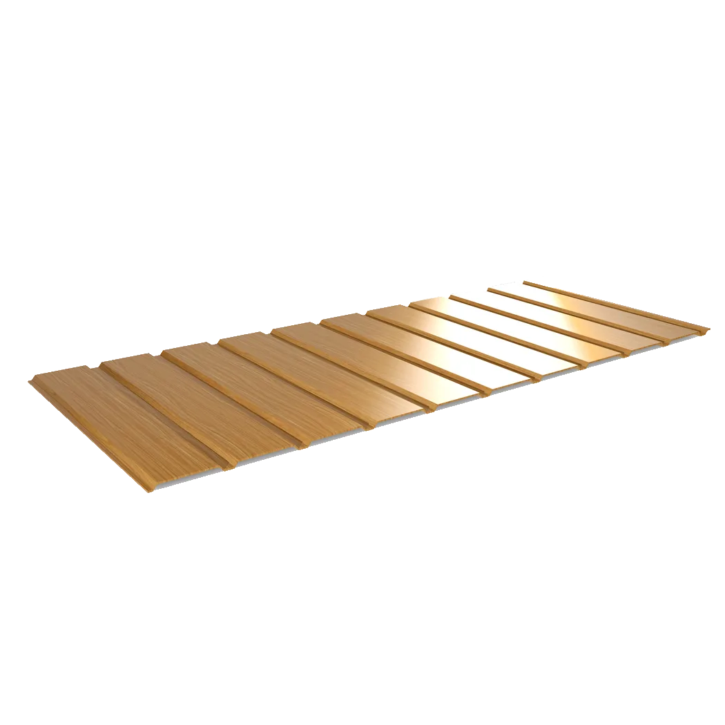 Podbitka z blachy trapezowej TP-7 bez perforacji