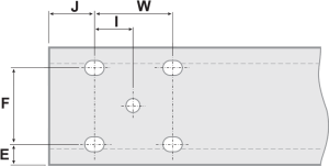 otworowanie kształtowników - profile C