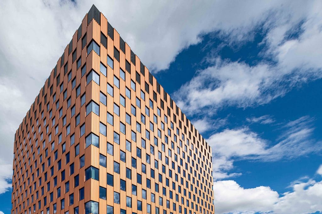 Elewacyjna blacha trapezowa_biurowiec_Gdańsk_WAVE SKANSKA_Blachy Pruszyński_2