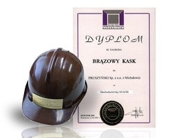 Brązowy Kask dla blachodachówek SZAFIR