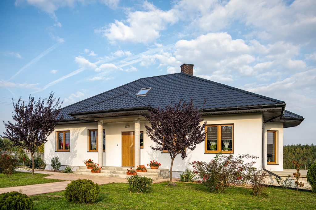 Blachodachówka RUBIN, realizacja w miejscowości Wymysłów