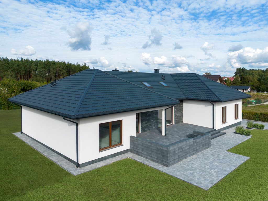 Blachodachówka panelowa FIORD, realizacja w miejscowości Białystok