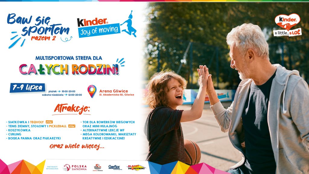 Strefa Multisport Kinder JOM, Baw sie sportem, atrakcje i wydarzenie z okazji mistrzostw w minisiatkówce