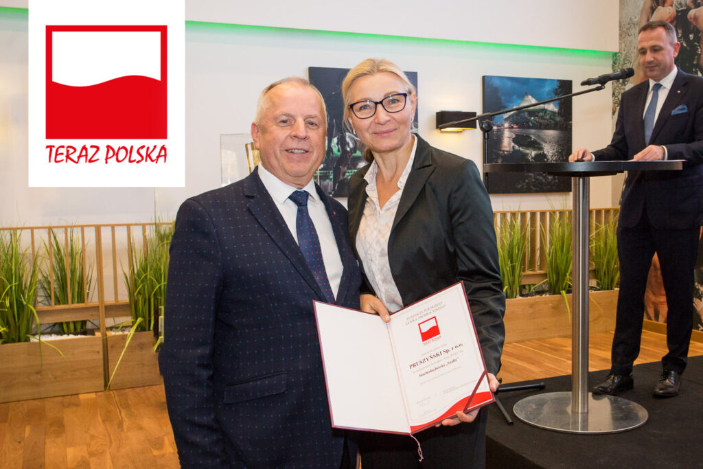 Certyfikat Godła Promocyjnego TERAZ POLSKA dla blachodachówki SZAFIR
