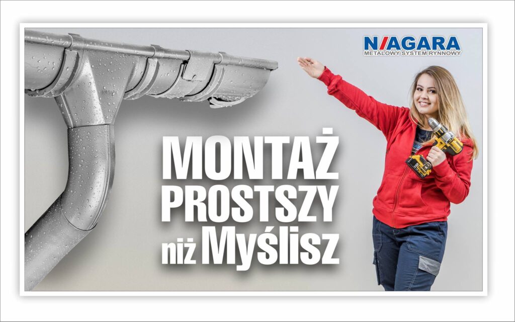Montaż prostszy niż myślisz, rynny NIAGARA