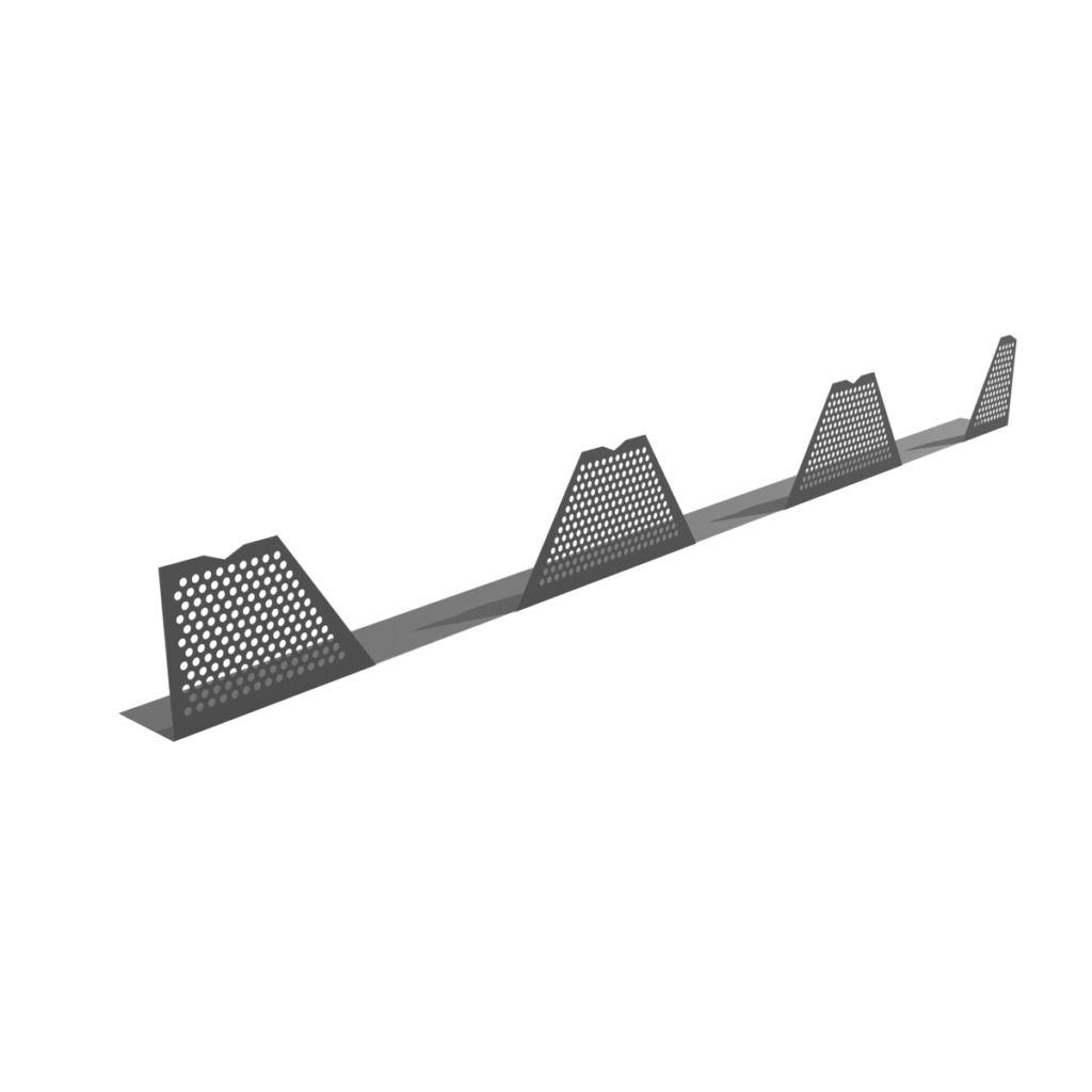 Grzebien okapowy do blach trapezowych T40-92, miniature