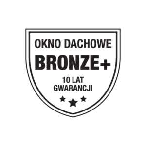 okno dachowe AURA BRONZE+ wood logo
