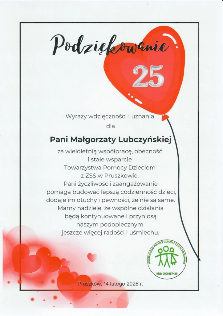 25. Bal Charytatywny na rzecz ZSS Pruszków